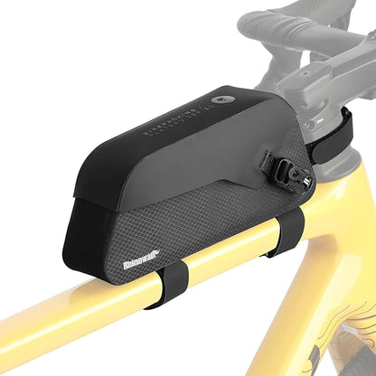 Rhinowalk Bike Top Tube Bag Waterproof IPX4 Magnetic Closure Frame Pouch for Road & MTB Slim Fit (Size 1.0L)