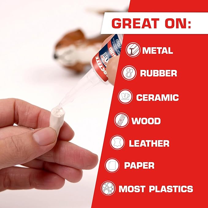 Loctite Super Glue Liquid Longneck Bottle, Clear Superglue, Cyanoacrylate Adhesive Instant Glue, Quick Dry - 10 g Bottle, 3 Pack