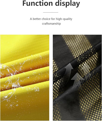 Outdoor Men's Waterproof Raincoat Windbreaker Lightweight Rain Jacket with Detachable Hood