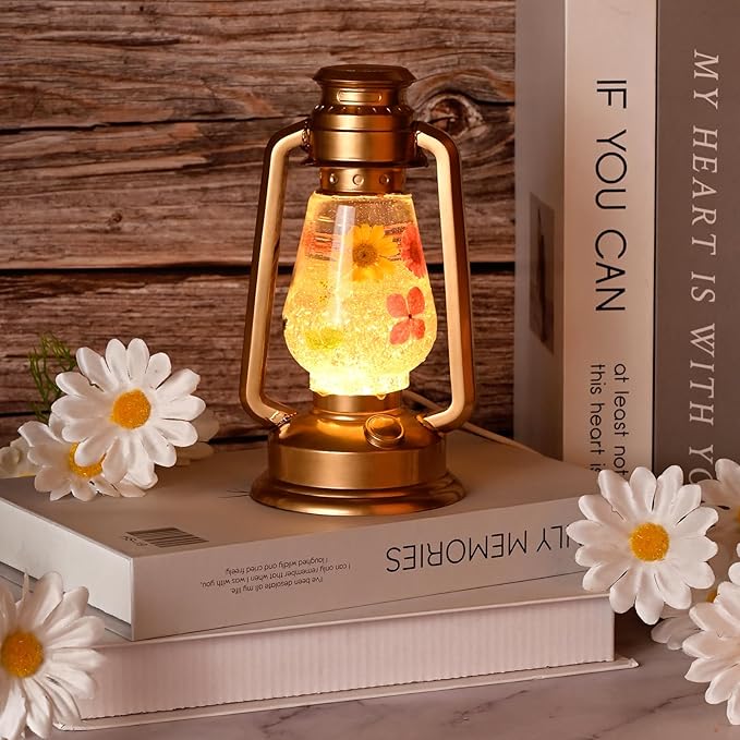 Actvty Oil Lamp Resin Molds Set, Hurricane Lamp Silicone Mold for Resin Casting, Epoxy Light Molds with 3pcs LED Lights DIY Retro Lantern Indoor Oil Lamps for Table Fireplace Home Decoration