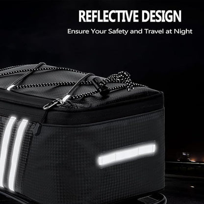 Rear Bike Rack,Bike Cargo Rack w/Fender & Large Size Reflective,Quick Release Mountain Road Bicycle Rear Racks,Universal Bike Luggage Rack,Large Capacity Bike Pannier Rack,YONTUO