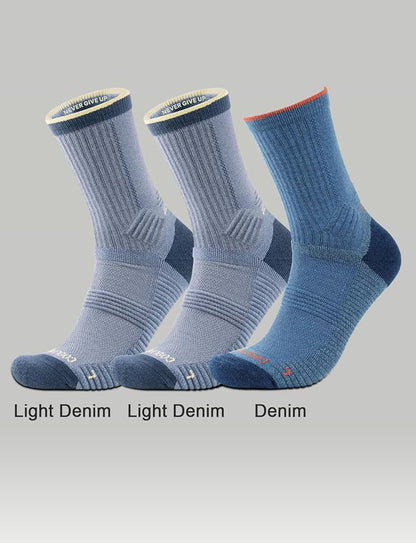 Merino Wool seamless Hiking Socks Moisture Wicking Anti-Blister Breathable Cushioned Compression Womens