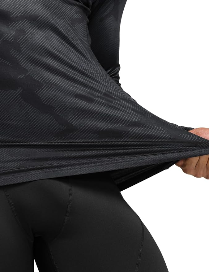 TSLA Men's Thermal Long Sleeve Compression Shirts, Athletic Base Layer Top, Winter Gear Running T-Shirt