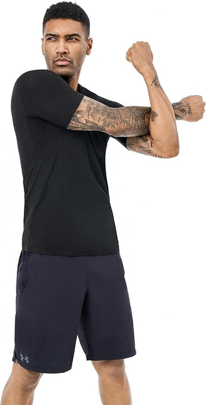 Sauna Sweat Suits Shirt Waist Trainer for Men Compression Vest Workout Gym Clothes Sweat Enhancer Short Sleeve