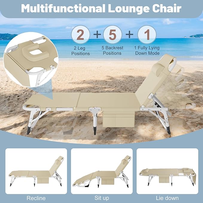 Slsy Folding Camping Cot for Adults with Pad, Padded Portable Sleeping Cots, Camp Bed with Carry Bag for Outdoor Travel, Beach, Hiking