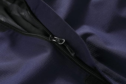 OTU Men's Lightweight Waterproof Hooded Rain Jacket Outdoor Raincoat Shell Jacket for Hiking Travel