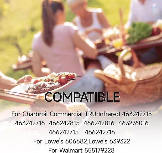 17" Grill Grates Replacement Parts for Charbroil 463242716, for Charbroil Commercial 463242715 463276016 463257520 463263924, Stainless Steel Cooking Grids for Nexgrill 720-0882A BHG 720-0882