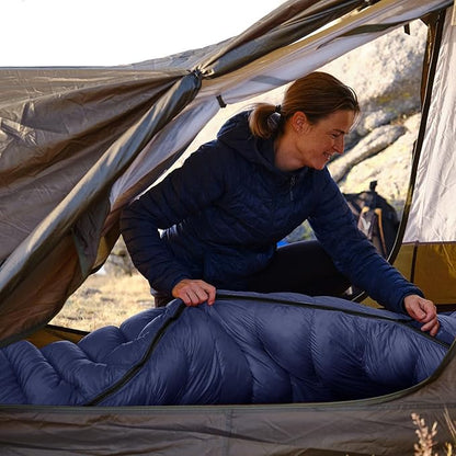 Camping Sleeping Bag 3 Seasons Warm & Cool Weather, Lightweight, Waterproof, Portable Backpacking for Adults & Kids - Camping Essentials Gear Accessories Hiking Travel