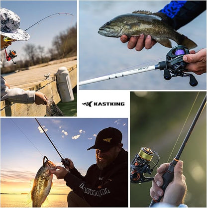 KastKing Destron Braided Fishing Line, Highly Abrasion Resistant, Improved Knot Strength, Ultra-Thin Diameter Superline, Zero Stretch & Memory, CFT “Color Fast Technology”, 75% Thinner Than Mono