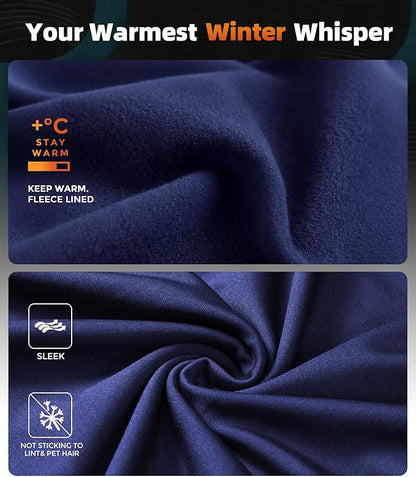 CL convallaria Mens Thermal Underwear Set with Fly Long Johns Base Layer Winter Hunting Gear Sport Top and Bottom