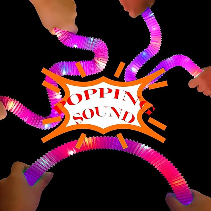 Pink 6 Pack Light Up Party Favors Supplies,Bulk Glow Sticks Bracelet,Necklace Accessories for Kids,Birthday Return Gifts Treats,Easter Basket Goodie Bag Stuffer Fillers for Boys Girls