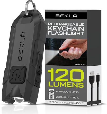 Rechargeable Keychain Flashlight, 120 Lumen Mini Flashlight, EDC Keychain Light, Flashlight Keychain, Small Flashlights.