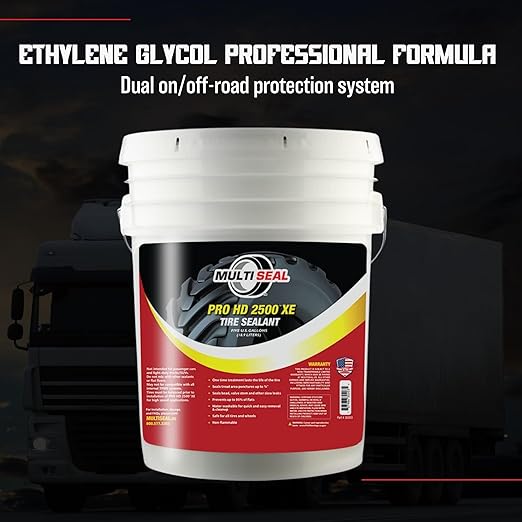 PRO HD 2500 XE Industrial-Grade Tire Sealant - Ethylene Glycol Formula - Heavy-Duty Protection - On/Off-Road Applications - Tubeless Tire Sealant - 5-Gallon Pail