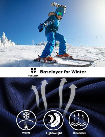 HOPLYNN 4 Pack Youth Boy’s Compression Pants Leggings Tights Athletic Base Layer Under Pants Gear for Football Sports