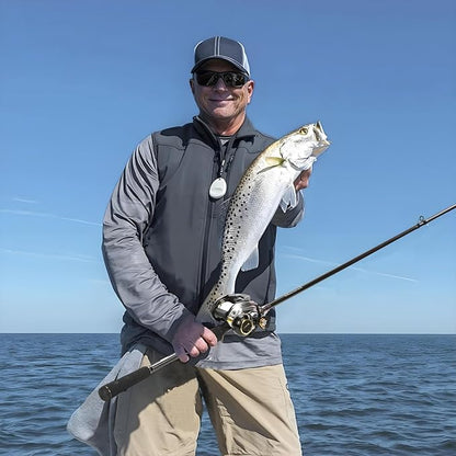 Baitcaster Reels,6.4:1 Gear Ratio with 33 Lb Max Drag, 8+1 Stainless Steel Bearing, Baitcasting Fishing Reels for Sea Bass and Mandarin Fish for Fresh Water or Salt Water