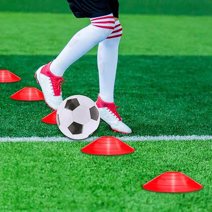 Professional Agility Ladder Speed Training Equipment Set-20ft Agility Ladder,12 Soccer Cones, 4 Agility Hurdles, Running Parachute, Suitable for Soccer Football Basketball Training