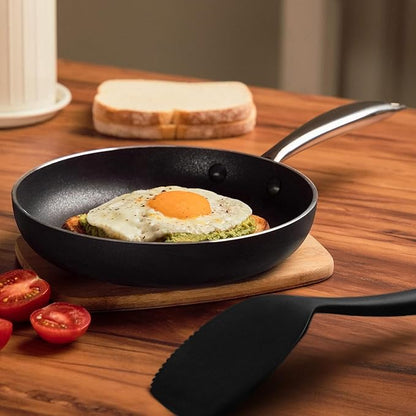 Vasconia 11-Piece Aluminum Cookware Set - Nonstick Pots and Pans with Lids - Dishwasher, Oven Safe up to 475°F - Skillets, Griddle, Casserole, Dutch Oven - Black