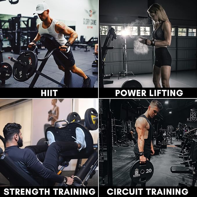 Neoprene Padded Weight Lifting Gloves for Men and Women - Ventilated Workout Gloves for Athletes Gym Sessions Cycling Tracking & Sports with Full Palm Protection