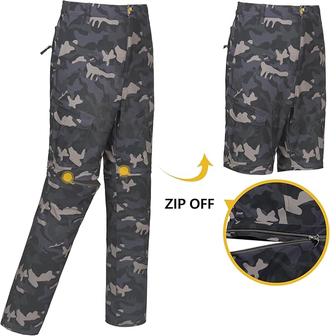 Little Donkey Andy Men's Outdoor Sports Two Section Trousers Mountaineering Hiking Hiking