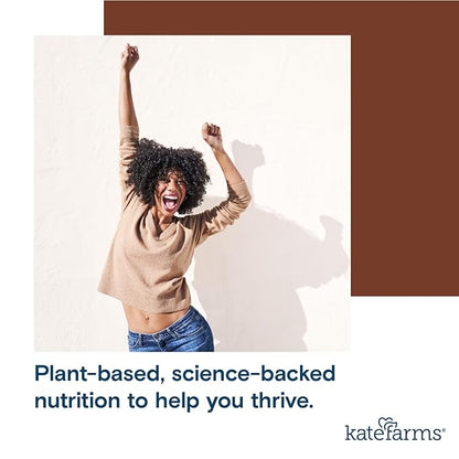 KATE FARMS Organic Nutrition Shake, Chocolate, 16g Protein, 27 Vitamins and Minerals, Protein Meal Replacement Drink, Protein Shake, 11 oz (12 Pack)