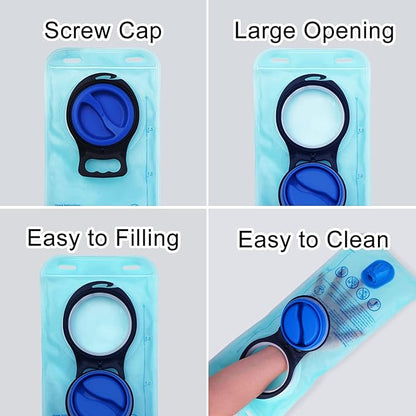3L 2L 1.5L Hydration Bladder, Upgraded Leak Proof 50OZ/ 70OZ/ 100OZ 3 Liter Water Reservoir for Most Hydration Pack Replacement with Quick Release Insulated Tube & Auto Shut-Off Valve Outdoor