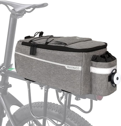 RAYMACE Bike Rear Rack Bag with Tail Light, Bike Truck Cooler Bag for Warm or Cold Items
