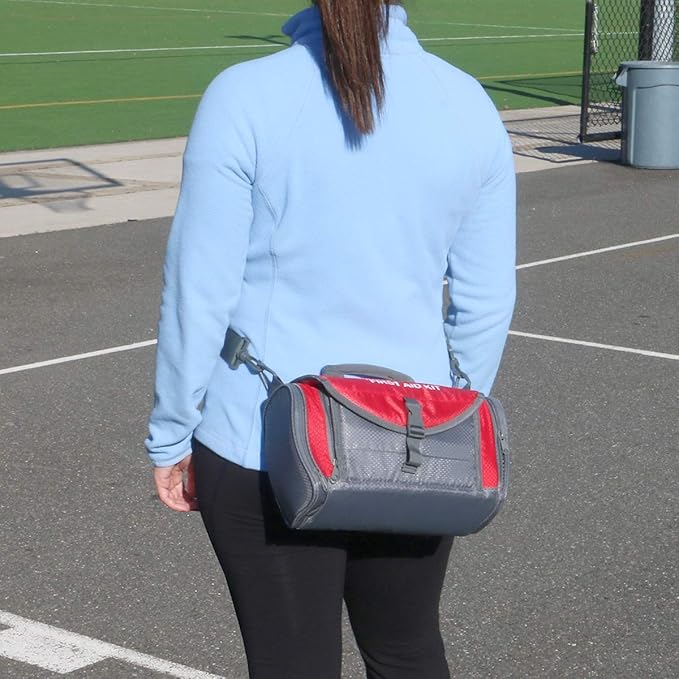 24/7 First Aid Coaches' First Aid Kit, Sports First Aid Kit Duffel Bag for Basketball, Baseball, Football, Volleyball, and Soccer Coaches, 189 Pieces