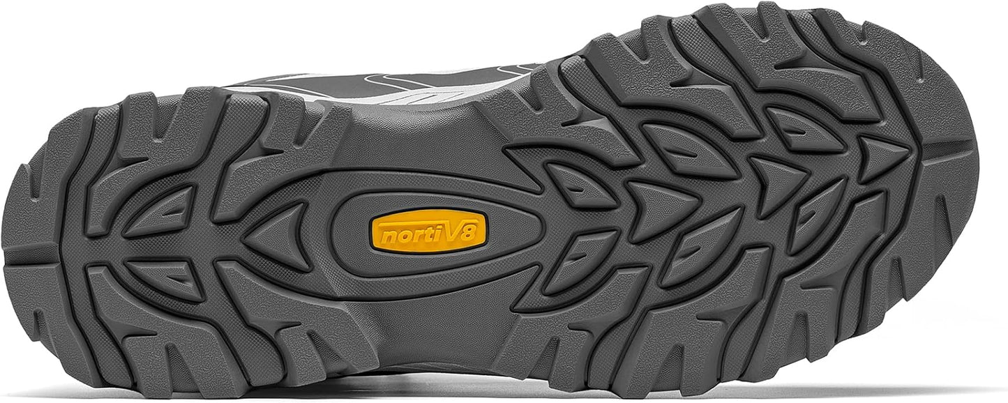 NORTIV 8 Men's Ankle High Waterproof Hiking Boots Outdoor Lightweight Shoes Trekking Trails Armadillo