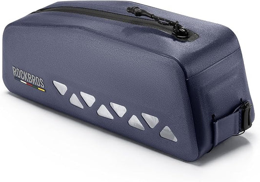 ROCKBROS Top Tube Bike Bag Waterproof Bike Frame Bag Lightweight Buckle Lock Design TPU Material Top Tube Bag Easy Install Cycling Top Tube Front Frame Pack 1L Capacity
