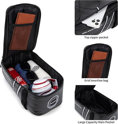 Bike Rear Rack Bag Waterproof Ebike Mountain Bicycle Saddle Bag 7L Cycling Pannier Trunk with Reflector & Adjustable Cord for Commuter Travel Outdoor