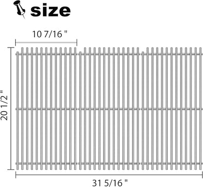 54801 Grill Grates Replacement for DCS Grill Parts 20” DCS 36, 48, 36ABQR,36BQ, 36BQR, 36DBQ, 48DBQAR, 48DBQR, 48EBQAR, 48EBQR, BGA36-BQARL, BGA36-BQARN, Stainless Steel BBQ Ceramic Rods Grids