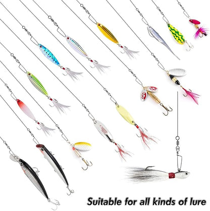 Dr.Fish 30 Pack Barrel Snap Swivels, Barrel Swivels Fishing Tackle Crane Rolling Coast Lock Snap Lure Leader Line Connector Fresh&Saltwater