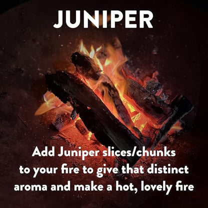 18 LB. Juniper Firewood & Fatwood Firestarter by Billy Buckskin Co., Aromatic & Seasoned Wood Logs, Fire Wood Logs Perfect Firestarter for Fire Pit, Fireplace, Campfires, Bonfire, Outdoor BBQ Grilling
