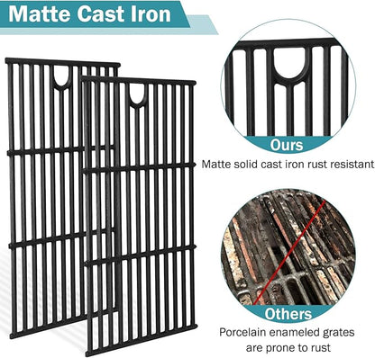 Criditpid Grill Grates for Charbroil 463229021 463229521 463228622 463259223, Cooking Grates Grids for Charbroil Performance 6 Burner Grill Replacement Parts, G426-0005-W1 Char-Broil Grill Grates