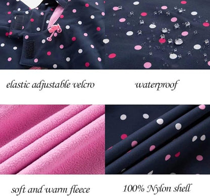 MGEOY Boys Girls Rain Jackets Lightweight Waterproof Hooded Raincoats Windbreakers for Kids 4-14Y