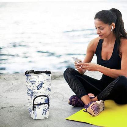 Ink Bees Daisy Water Bottle Holder with Strap Insulated Water Bottle Carrier Crossbody Bags Pouch with Phone Pocket for Travel Gym Hiking Walking Running