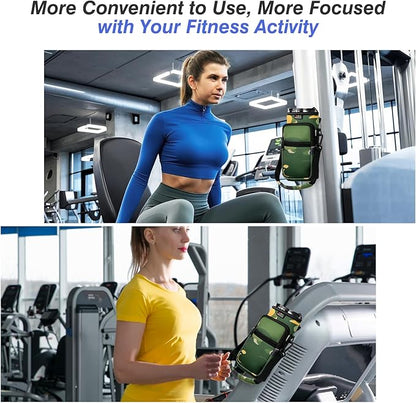 Nuovoware Water Bottle Carrier Bag,25oz/40oz/64oz Bottle Pouch Holder,Adjustable Shoulder Hand Strap 2 Pocket Sling Neoprene Sleeve Sports Accessories for Hiking Travelling Camping