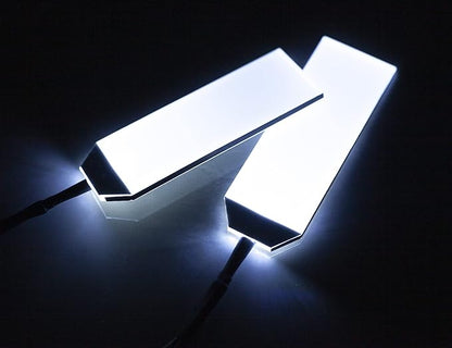 Decorations Acrylic led Light Helmet Lights Cosplay DIY kit RGB Superhero for Men Kids Gifts White