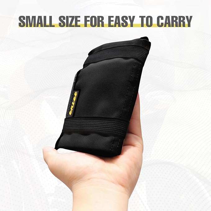 WEEROCK Bike Saddle Bag for Bicycle Tool, Small Size Foldable Waterproof Bike Seat Bag for Bike Repair Tools, Black