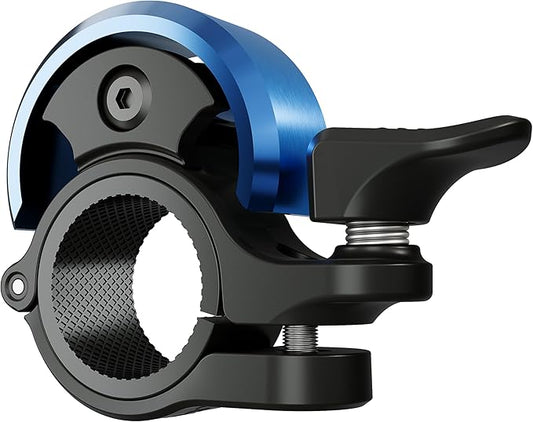 Greallthy Bike Bell, Aluminum Alloy Bicycle Bell with Clear Loud Sound, Bike Bells for Adults and Kids, Sturdy and Compact Bell Fits 0.75-1in(19-25.4mm) Handlebar for Mountain, Road Bikes.