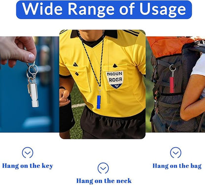 Custom Whistle with Text/Logo 1-100 Bulk Personalized Emergency Survival Safety Whistle with Keychain Gifts for Outdoor Sports Camping Hiking Referees Coaches