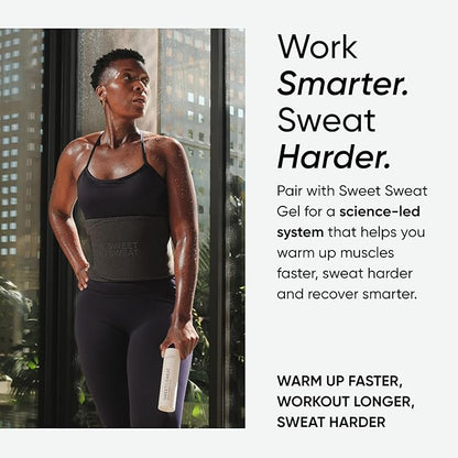 Sports Research Sweet Sweat Waist Trimmer (Core Series) - Premium Sweat Enhancing Fitness Band for Women & Men