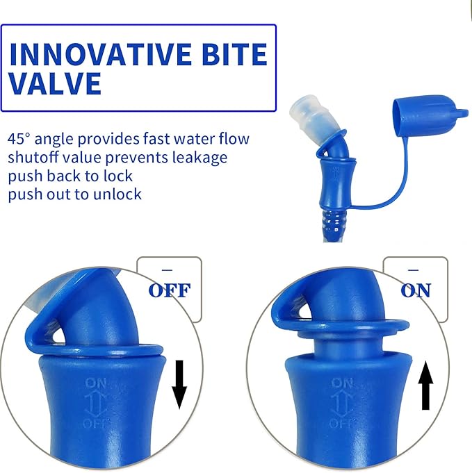 Hydration Bladder 2L-3L,Leak Proof Water Reservoir,BPA Free,Wide Opening, Military Water Bladder Combined with Hydration Backpacks for Biking Hiking Running Camping Climbing.