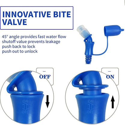 Hydration Bladder 2L-3L,Leak Proof Water Reservoir,BPA Free,Wide Opening, Military Water Bladder Combined with Hydration Backpacks for Biking Hiking Running Camping Climbing.