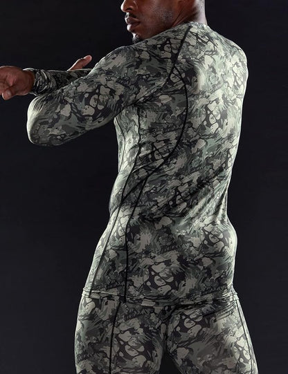 TSLA Men's Thermal Long Sleeve Compression Shirts, Athletic Base Layer Top, Winter Gear Running T-Shirt