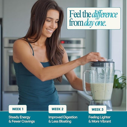 LyfeFuel All-in-One Essentials Nutrition Shake | Complete Meal Replacement Powder | 50+ Superfood Blend, 18g Plant- Based Protein - Vanilla, 24 Servings