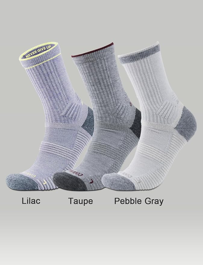 Merino Wool seamless Hiking Socks Moisture Wicking Anti-Blister Breathable Cushioned Compression Womens