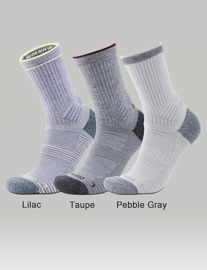 Merino Wool seamless Hiking Socks Moisture Wicking Anti-Blister Breathable Cushioned Compression Womens