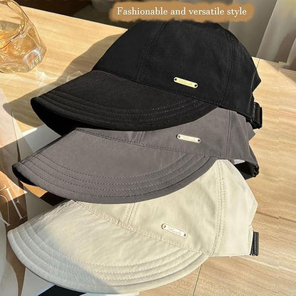 huablo]UPF 50+Womens Sun Hat UV Protection Hiking Fishing Hats Wide Brim Hat Adjustable Ponytail Packable Sun Cap