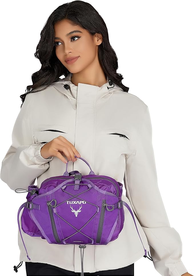 Fanny Pack for Women Purple Waist Bags Wolarge Running Packs Outdoor Belt Bag for Cycling Hiking Travel Festival Gifts